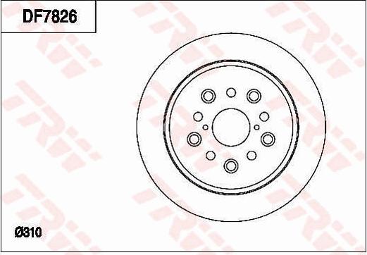 TRW DF7826 - Bremžu diski www.autospares.lv