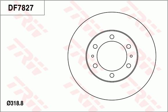 TRW DF7827 - Bremžu diski www.autospares.lv