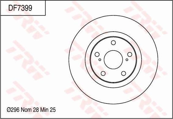 TRW DF7399 - Bremžu diski autospares.lv