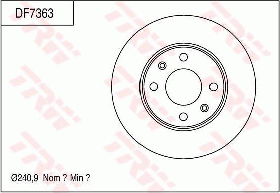 TRW DF7363 - Bremžu diski www.autospares.lv