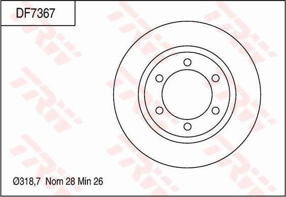 TRW DF7367 - Bremžu diski www.autospares.lv