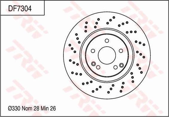 TRW DF7304 - Bremžu diski www.autospares.lv