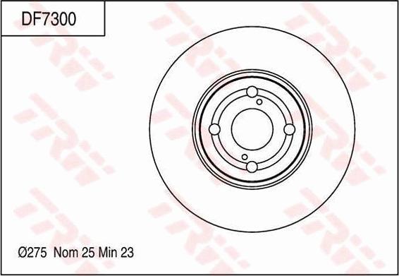 TRW DF7300 - Bremžu diski www.autospares.lv