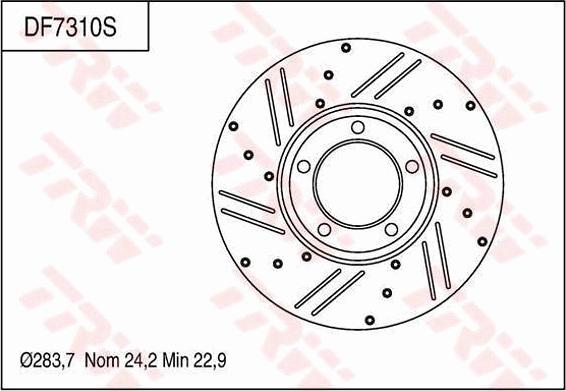 TRW DF7310S - Bremžu diski www.autospares.lv