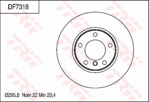 TRW DF7318 - Bremžu diski www.autospares.lv