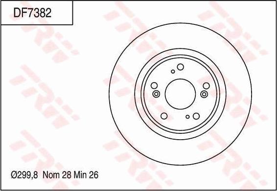 TRW DF7382 - Bremžu diski www.autospares.lv