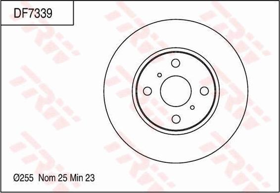 TRW DF7339 - Bremžu diski www.autospares.lv