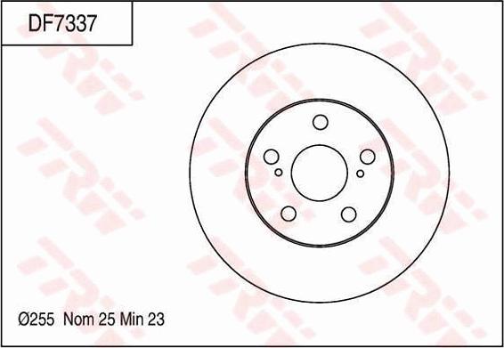 TRW DF7337 - Bremžu diski www.autospares.lv