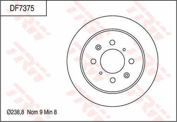 TRW DF7375 - Bremžu diski www.autospares.lv