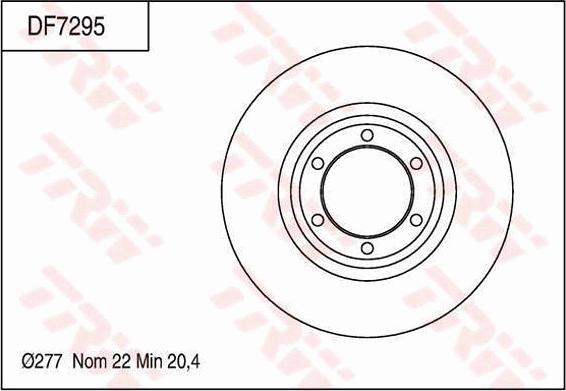 TRW DF7295 - Bremžu diski www.autospares.lv