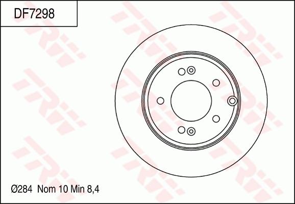 TRW DF7298 - Bremžu diski www.autospares.lv