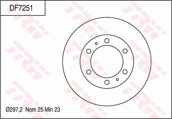 TRW DF7251 - Bremžu diski www.autospares.lv