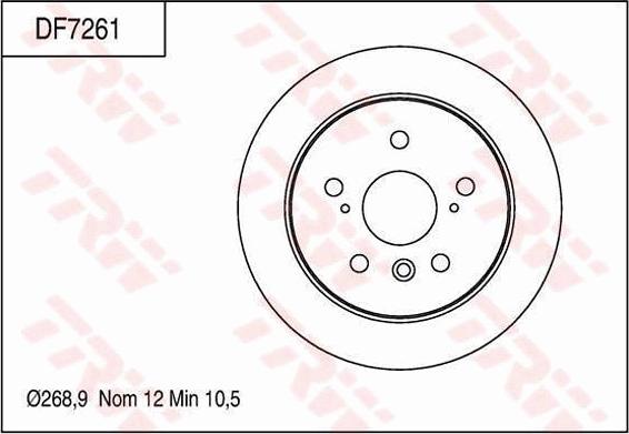 TRW DF7261 - Bremžu diski www.autospares.lv