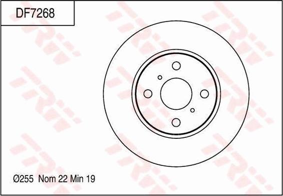 TRW DF7268 - Bremžu diski www.autospares.lv