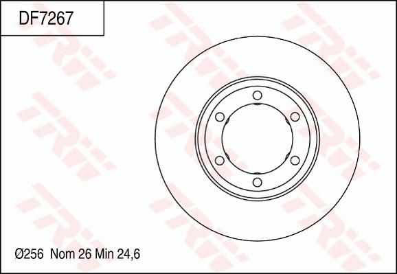 TRW DF7267 - Bremžu diski www.autospares.lv