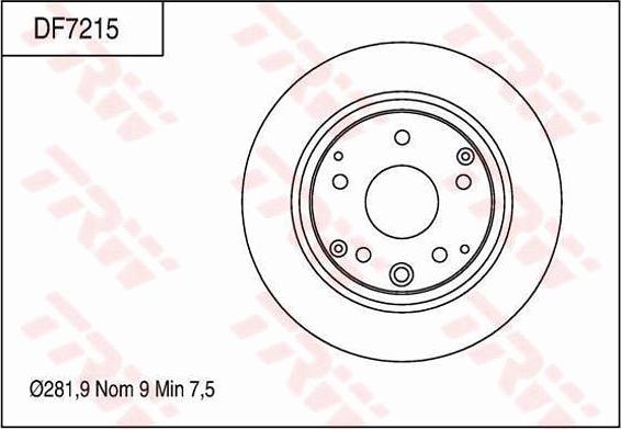 TRW DF7215 - Bremžu diski www.autospares.lv