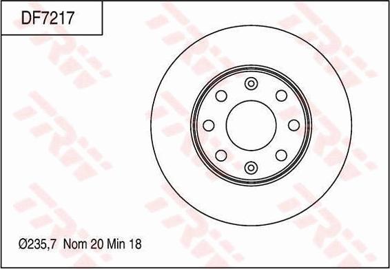 TRW DF7217 - Bremžu diski www.autospares.lv