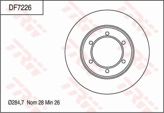 TRW DF7226 - Bremžu diski www.autospares.lv