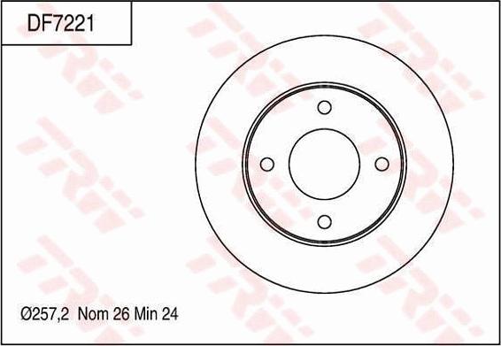 TRW DF7221 - Bremžu diski autospares.lv