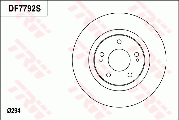 TRW DF7792 - Bremžu diski www.autospares.lv