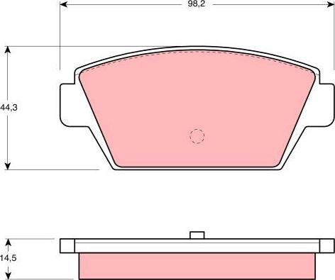 TRW GDB945 - Тормозные колодки, дисковые, комплект www.autospares.lv