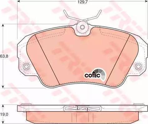 Delphi LP0848 - Brake Pad Set, disc brake www.autospares.lv