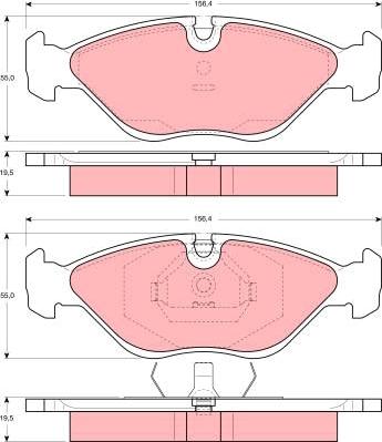 TRW GDB969 - Bremžu uzliku kompl., Disku bremzes www.autospares.lv