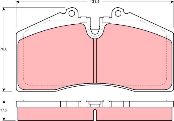 TRW GDB966 - Bremžu uzliku kompl., Disku bremzes www.autospares.lv