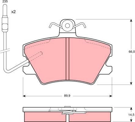 TRW GDB968 - Bremžu uzliku kompl., Disku bremzes www.autospares.lv