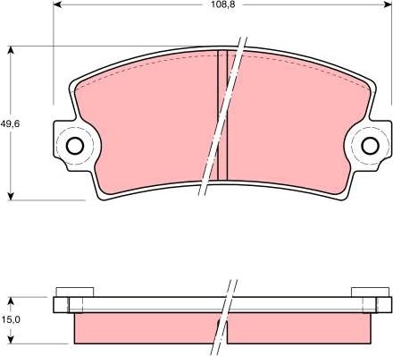 TRW GDB908 - Bremžu uzliku kompl., Disku bremzes www.autospares.lv