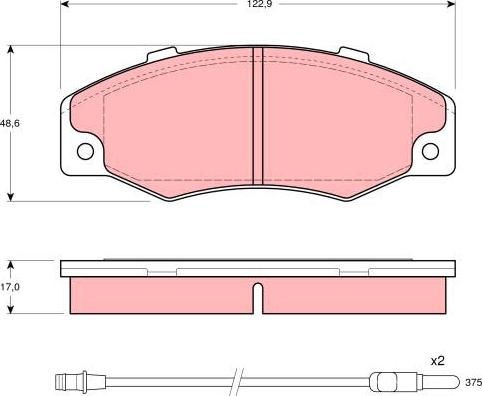 TRW GDB903 - Bremžu uzliku kompl., Disku bremzes www.autospares.lv