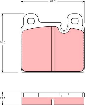 TRW GDB918 - Brake Pad Set, disc brake www.autospares.lv