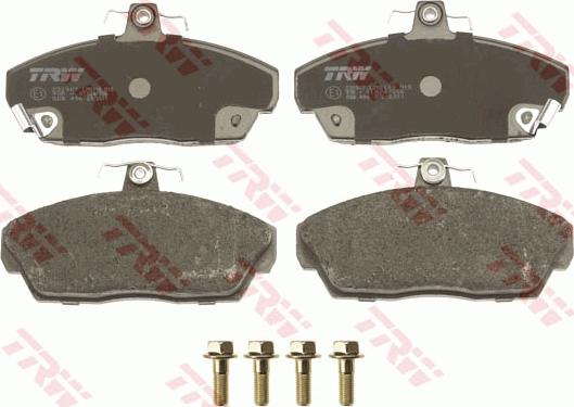 TRW GDB496 - Тормозные колодки, дисковые, комплект www.autospares.lv