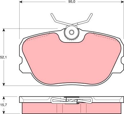 TRW GDB493 - Bremžu uzliku kompl., Disku bremzes www.autospares.lv