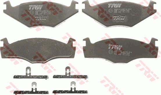 TRW GDB459 - Brake Pad Set, disc brake www.autospares.lv