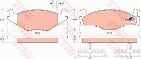 RIDER RD.3323.DB463 - Bremžu uzliku kompl., Disku bremzes www.autospares.lv