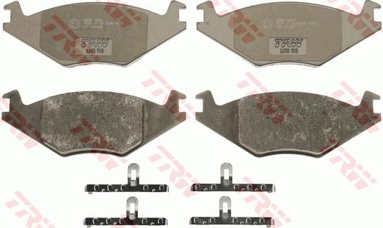 TRW GDB463 - Brake Pad Set, disc brake www.autospares.lv