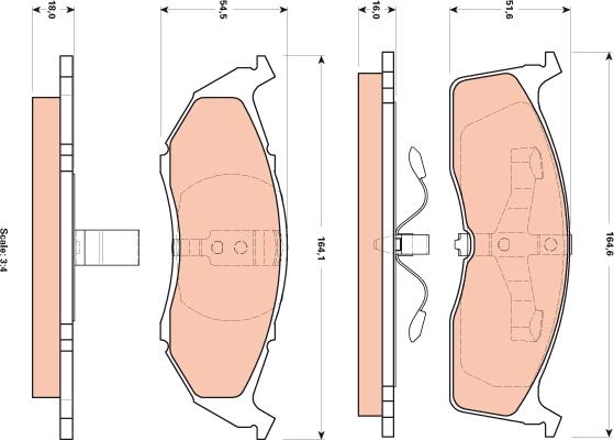 TRW GDB4091 - Bremžu uzliku kompl., Disku bremzes autospares.lv