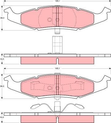 TRW GDB4006 - Bremžu uzliku kompl., Disku bremzes www.autospares.lv