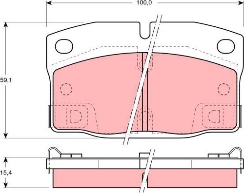 TRW GDB4082 - Bremžu uzliku kompl., Disku bremzes www.autospares.lv