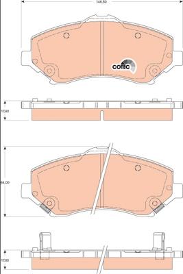 TRW GDB4144 - Bremžu uzliku kompl., Disku bremzes www.autospares.lv