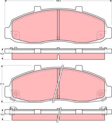 TRW GDB4103 - Bremžu uzliku kompl., Disku bremzes www.autospares.lv