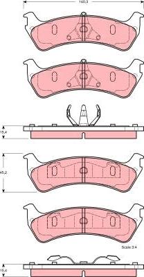 TRW GDB4123 - Bremžu uzliku kompl., Disku bremzes www.autospares.lv