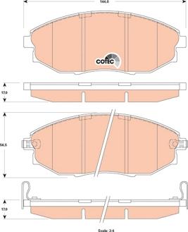 TRW GDB4179 - Тормозные колодки, дисковые, комплект www.autospares.lv