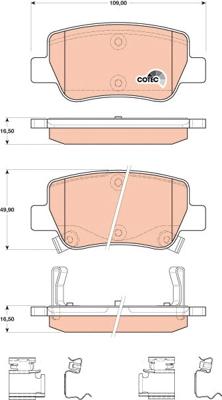 TRW GDB4175 - Bremžu uzliku kompl., Disku bremzes www.autospares.lv