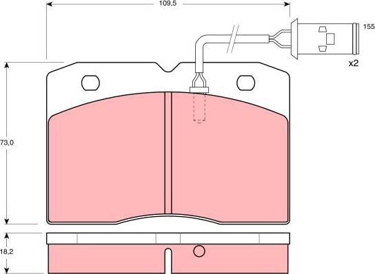 TRW GDB478 - Bremžu uzliku kompl., Disku bremzes www.autospares.lv