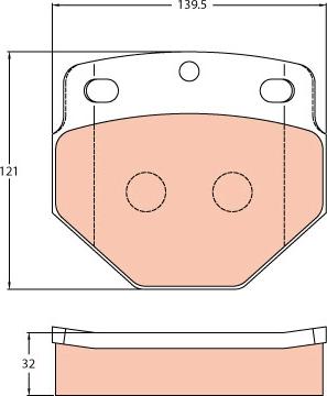 TRW GDB5087 - Bremžu uzliku kompl., Disku bremzes www.autospares.lv