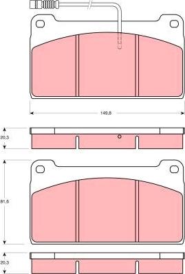 TRW GDB5075 - Bremžu uzliku kompl., Disku bremzes www.autospares.lv