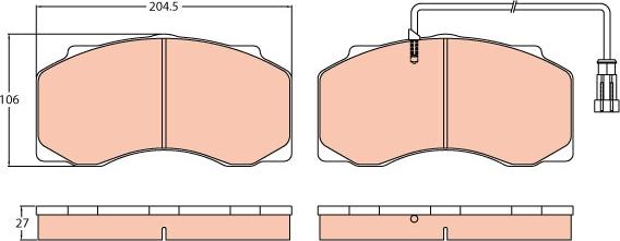 TRW GDB5070 - Bremžu uzliku kompl., Disku bremzes www.autospares.lv