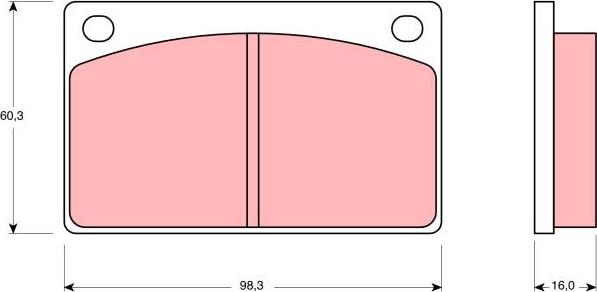 TRW GDB576 - Bremžu uzliku kompl., Disku bremzes www.autospares.lv